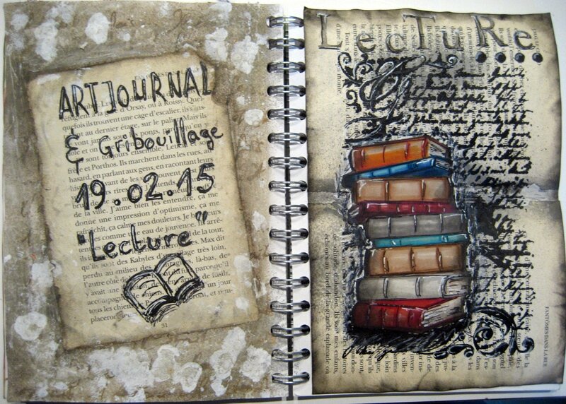 artjournal gribouillage lecture