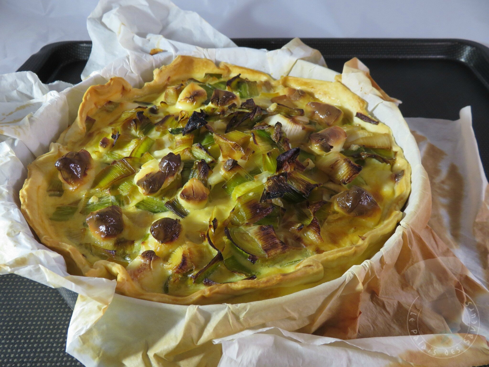 Tarte poireau vache qui rit
