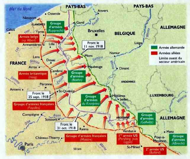 offensices alliées automne 1918