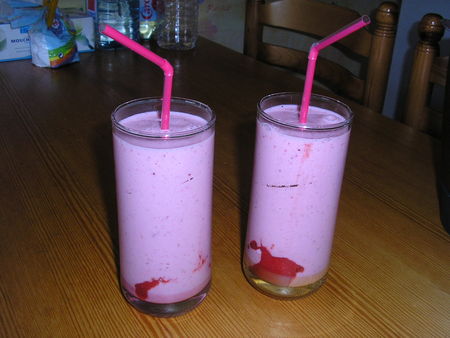 Milkshake rose fraise recettes Vie en rose