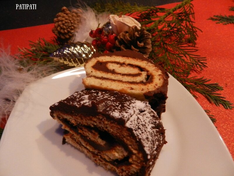 morceaux de bûche Noël 2017
