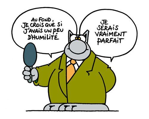 le chat et l'humilité