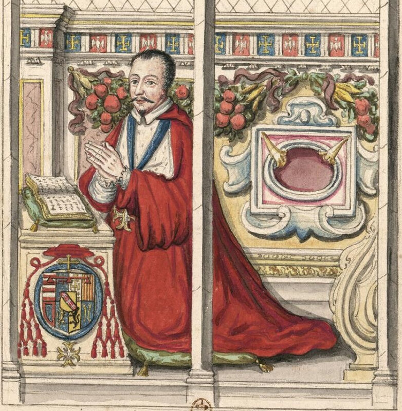 Verrière du cardinal Louis de Guise (cliché gallica.bnf.fr)