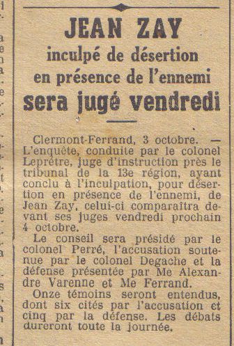 29 vendredi 4 octobre 1940