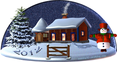 012-carte-bonne-annee-2012-voeux-bonhomme-neige-snowman-sapin-maison