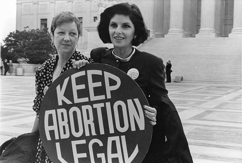 Abortion fight Jane Roe (pseudo) & lawyer
