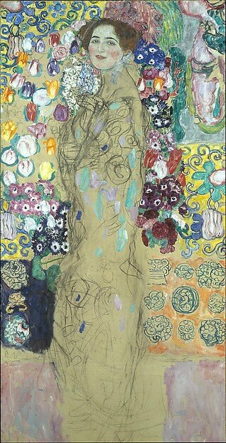 Gustav Klimt, Posthumous Portrait of Ria Munk III, 1917–1918 - Alain.R ...