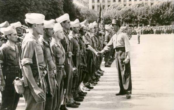 CPM Lyon De lattre félicite ses troupes Sept 1944