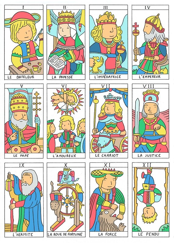 258-1 Cartes de Tarot