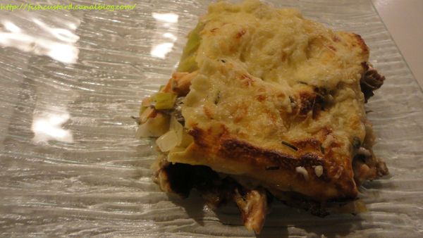 Lasagnes de saumon, poireaux et gorgonzola (7)