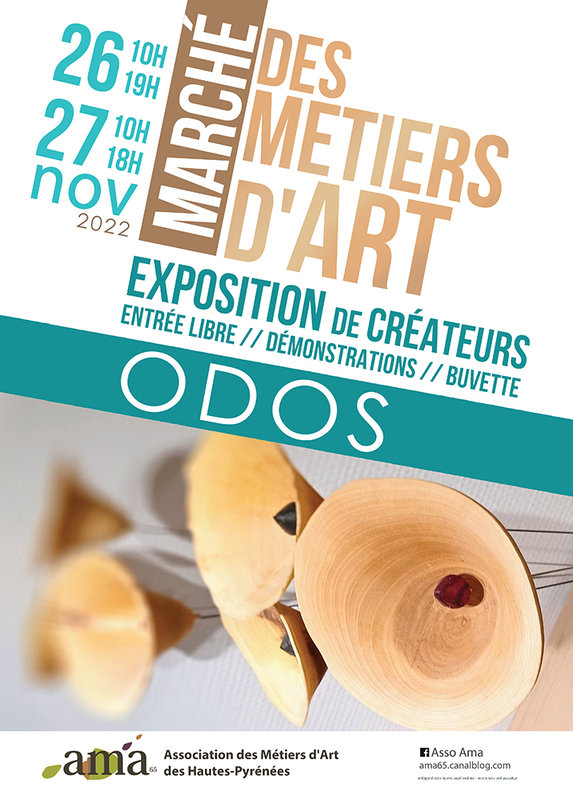 AMA65 marché des métiers d'art 26-27 novembre 2022 Odos