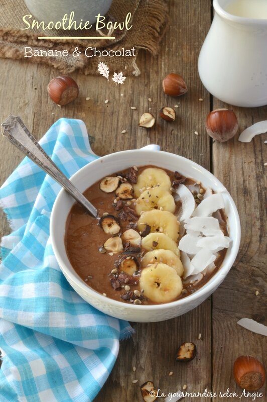 smoothie bowl chocolat - banane 1