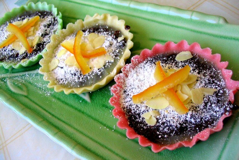 Tartelettes chocolat pâre d'amande