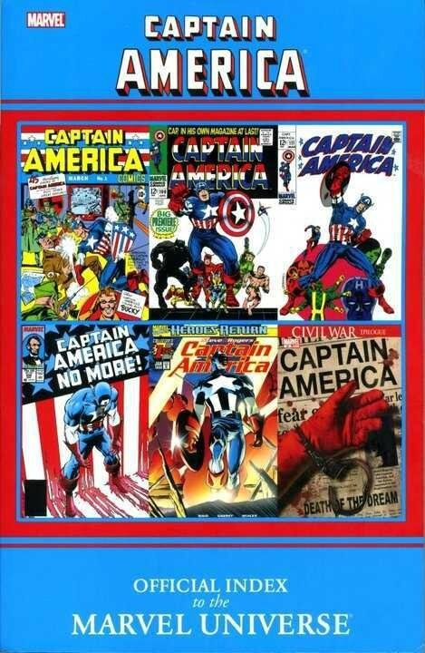 captain america official index to the marvel universe TP