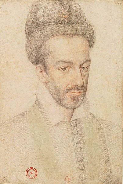 1586: Portrait au crayon du roi Henri III, par Étienne Dumonstier
