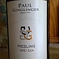 Alsace : Domaine Paul Ginglinger : Riesling Drei Extra 2014 et Sancerre : <b>Gérard</b> <b>Boulay</b> 2014