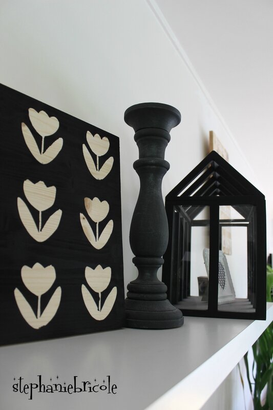 diy cadre fleur scandinave