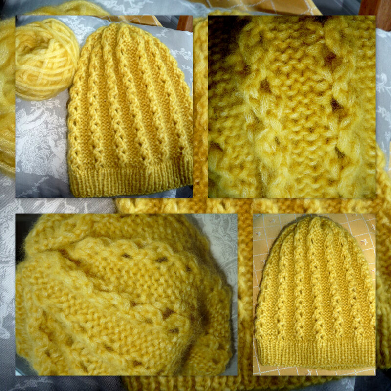 Bonnet jaune moutarde