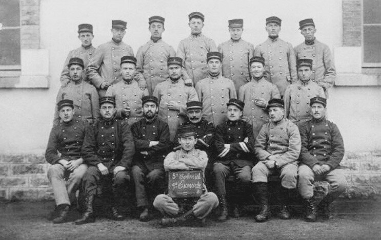 soldats du 5e Colonial, maes 1915