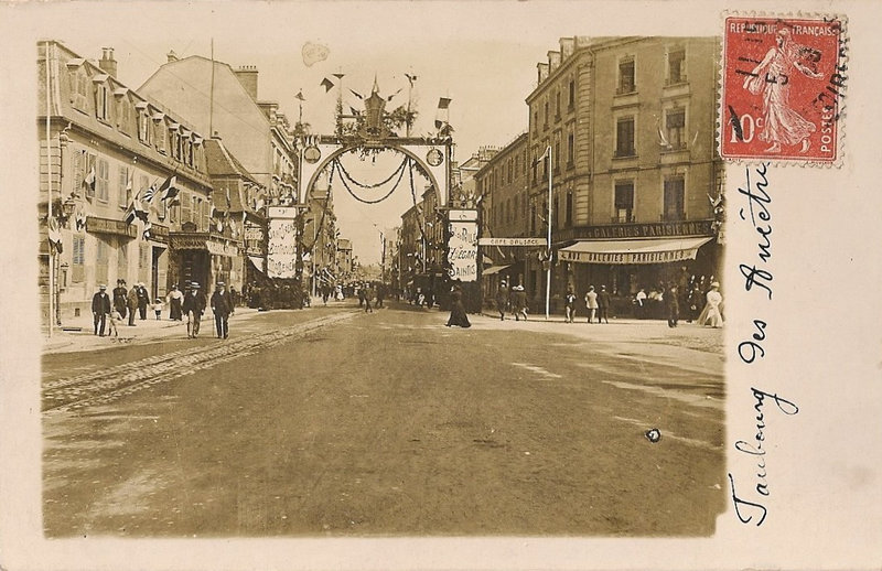 1908 08 15 & 16 Belfort CPhoto Arc triomphe Fbg Ancêtres