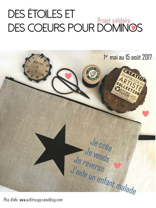 Flyer Des étoiles et des coeurs pour Dominos