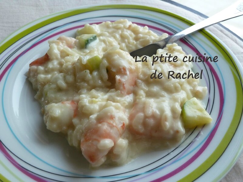 risotto crevettes courgettes au cook'in
