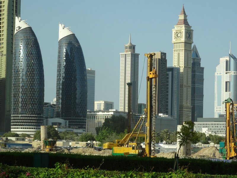 Vue panoramique sur des grattes-ciels - Boulevard Sheikh Mohammed bin Rashid