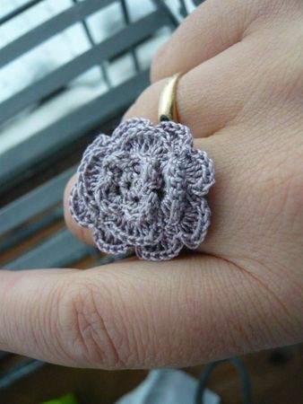 DIY bague fleur au crochet (2)