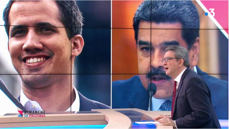 GUAIDO MADURO MELENCHON MEDIA DIXIT WORLD
