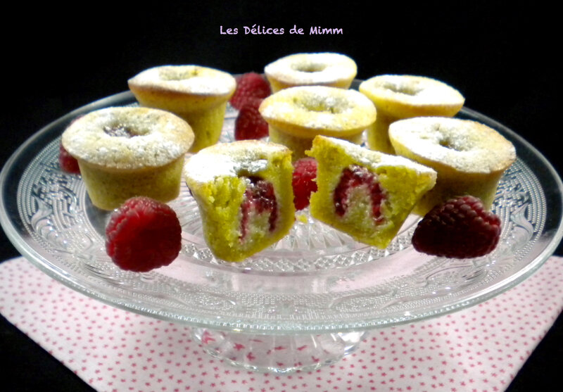 Petits moelleux pistache-framboise 3
