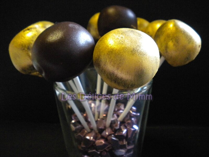 Cake pops dorés au foie gras et au chocolat 4