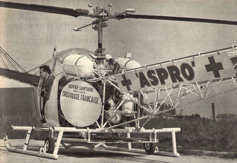 Tour de France 1961 Hélicoptère Aspro Special Miroir des Sports