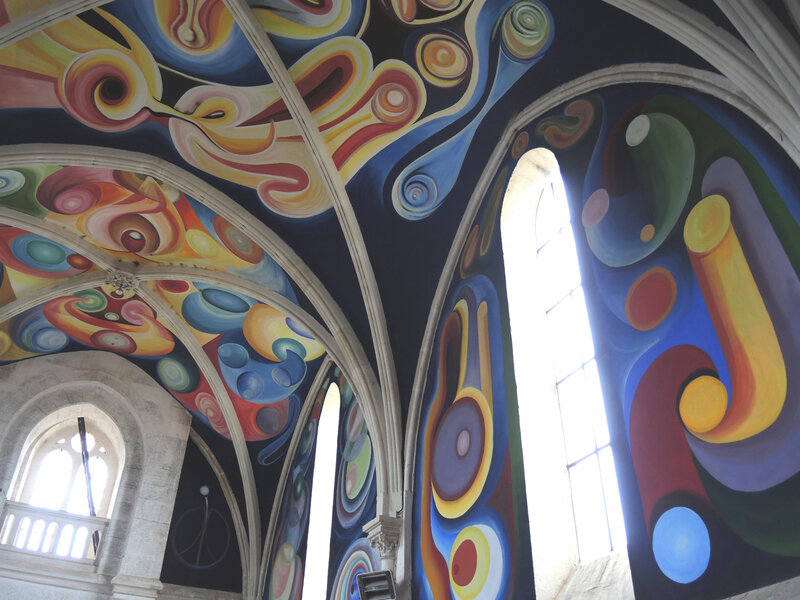 Le Menoux, église Notre-Dame, peintures, voûte
