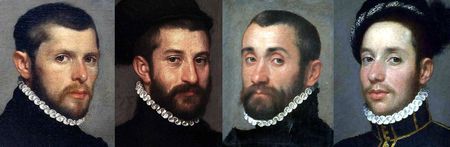 Portraits italiens vers 1565 à 1567