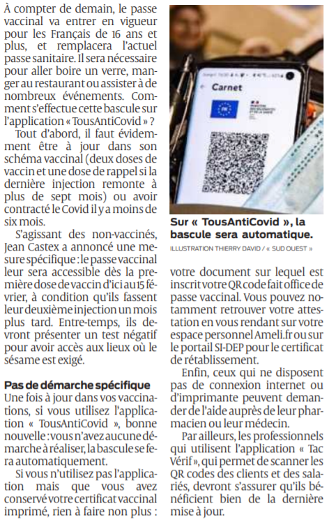 2022 01 23 SO Comment changer son passe sanitaire en passe vaccinal2