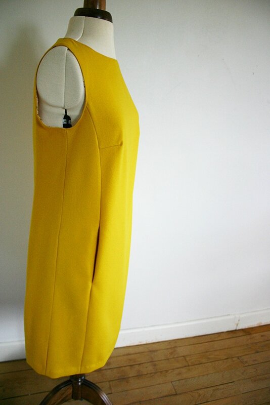 robe burda 108 jaune 5