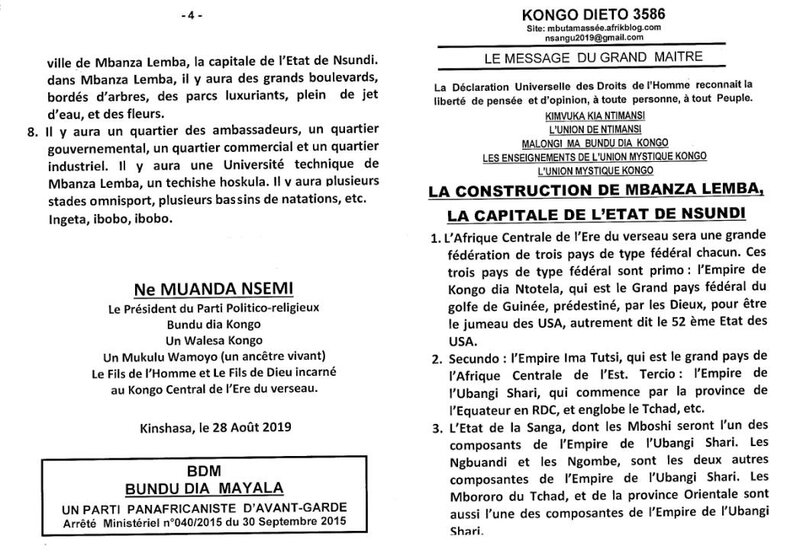 LA CONSTRUCTION DE MBANZA LEMBA a