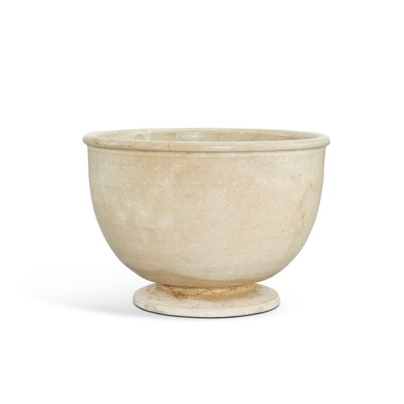 A large white-glazed bowl, Sui–Tang dynasty