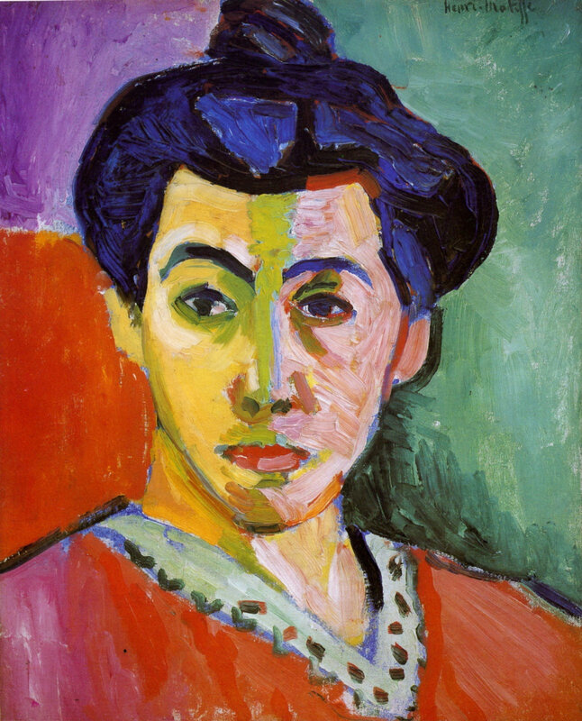 Matisse, Portrait à la raie verte, 1905