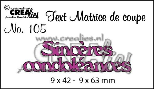 matrice de coupe texte n°105