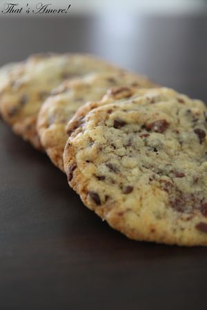 recettes Biscuits tendres aux pépites de chocolat Biscotti teneri alle gocce di cioccolato