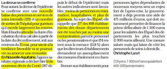 2020 05 15 SO Cap des 10 000 décès en Ehpad2