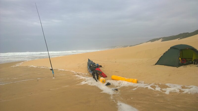 Nearly caught by the tide