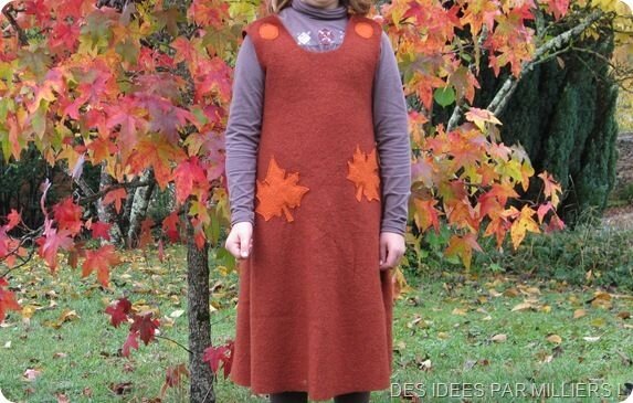 Robe chasuble d'automne