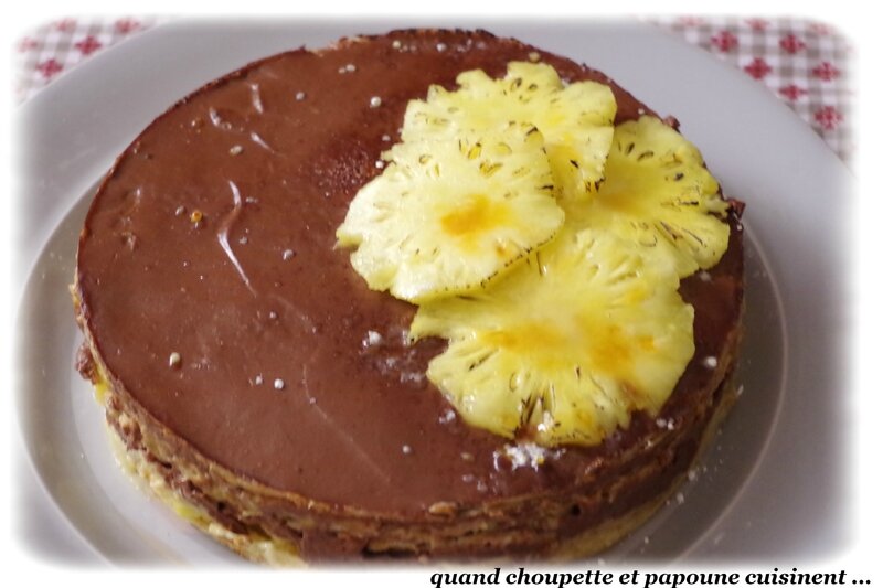 gâteau de crêpes ananas-chocolat-7189