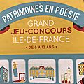 Patrimoines en <b>poésie</b> Présentation et un courriel d'une responsable au Patrimoine culturel Région Île-de-France