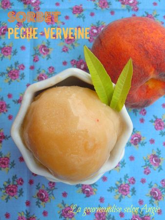 sorbet peche verveine