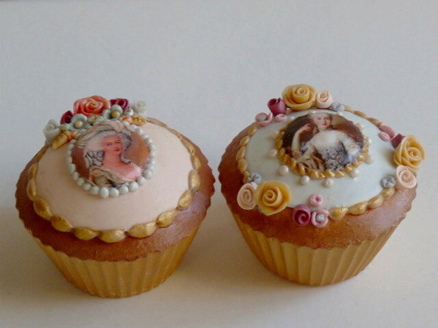 Cupcakes Marie Antoinette pour Costumes et Châteaux