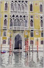 1024 Aquarelles de Venise 13 Palais sur le grand canal (sans bords)