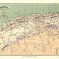 Algérie, la carte du commandant Niox, <b>1884</b>